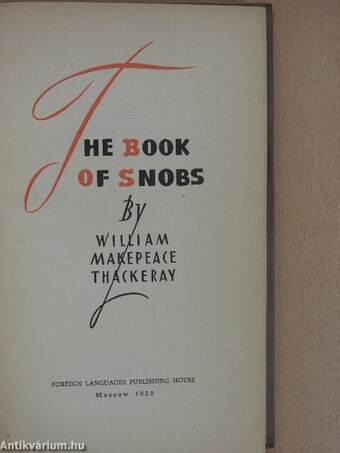 The Book of Snobs