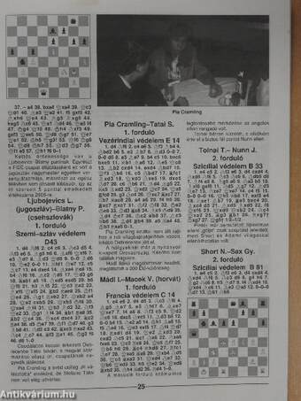 Sakkmagazin fehéren feketén 1993. február