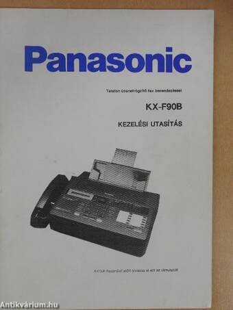 Panasonic KX-F90B kezelési utasítás