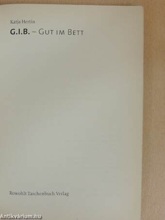 G.I.B. - Gut im Bett