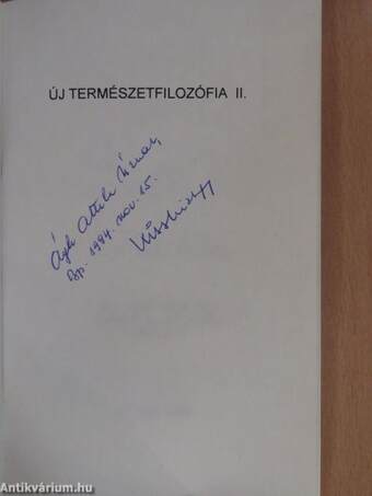 Új természetfilozófia II. (dedikált példány)