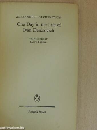 One Day in the Life Of Ivan Denisovich