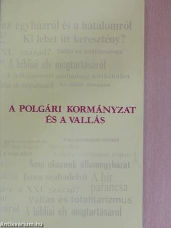 A polgári kormányzat és a vallás