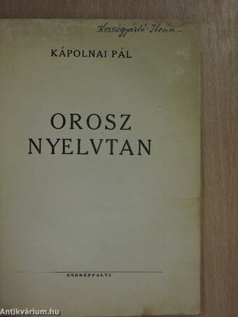 Orosz nyelvtan