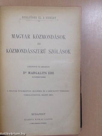 Magyar közmondások és közmondásszerü szólások