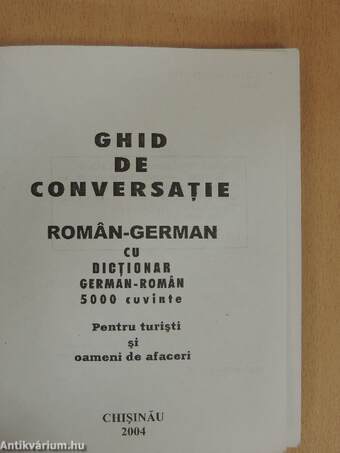 Ghid de Conversatie Roman-German cu Dictionar German-Roman