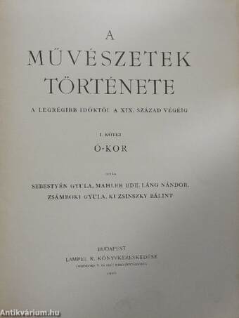 A művészetek története I. (töredék)