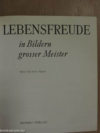 Lebensfreude in Bildern grosser Meister