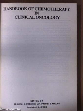 Handbook of Chemotherapy in Clinical Oncology