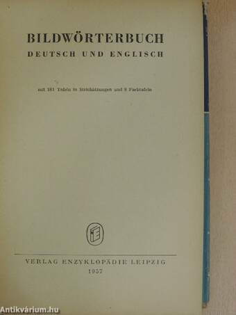 Bildwörterbuch Deutsch und Englisch