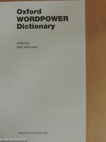 Oxford Wordpower Dictionary