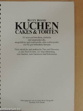 Betty Bossis Kuchen Cakes & Torten