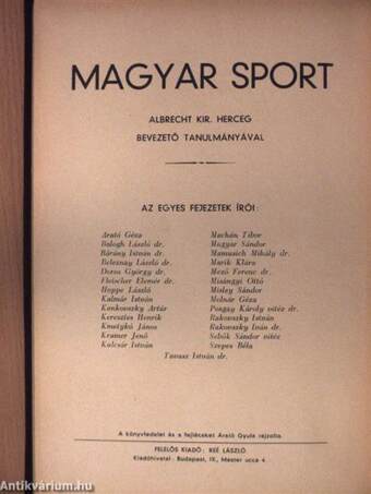 Magyar sport I-II.