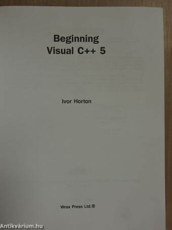 Beginning Visual C++ 5