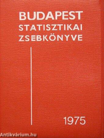 Budapest statisztikai zsebkönyve 1975