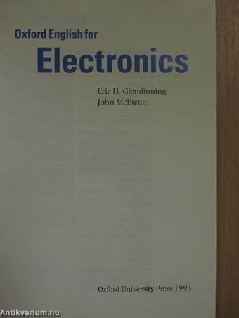 Oxford English for Electronics