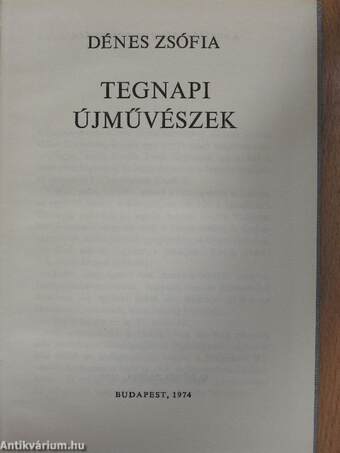 Tegnapi újművészek