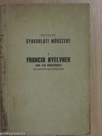 Schidlof gyakorlati módszere - Francia 1-10. füzet