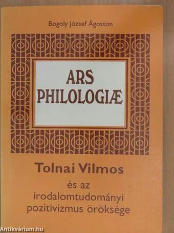 Ars Philologiae (dedikált példány)