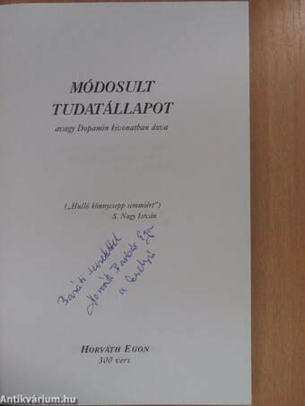 Módosult tudatállapot (dedikált példány)