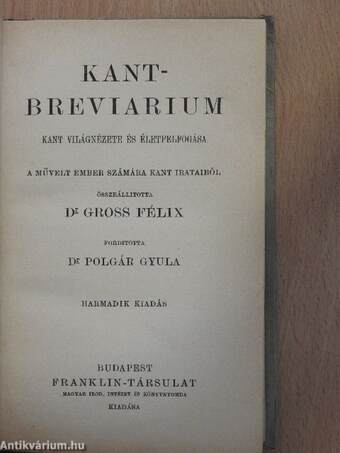 Kant-breviarium