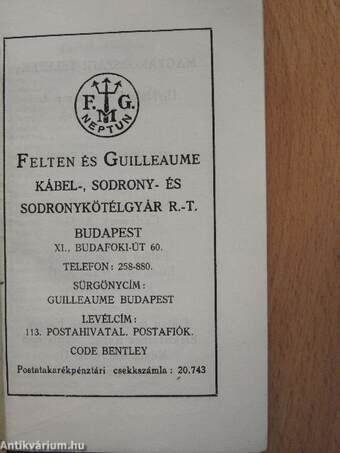 Felten és Guilleaume kábel-, sodrony- és sodronykötélgyár R.-T.