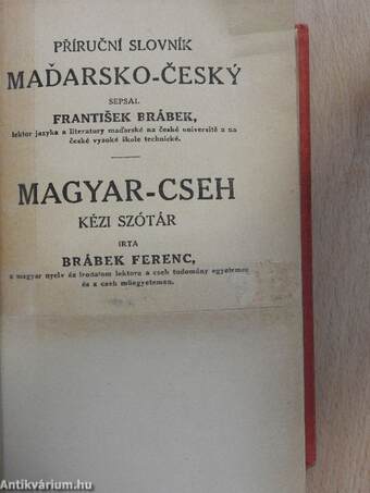 Magyar-cseh kézi szótár