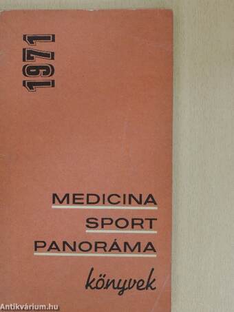 A Medicina Könyvkiadó 1971. évi könyvei