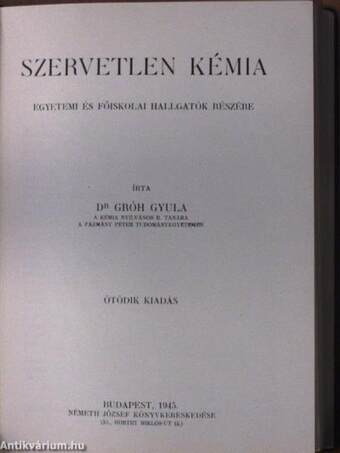 Általános Kémia/Szervetlen kémia/Szerves kémia