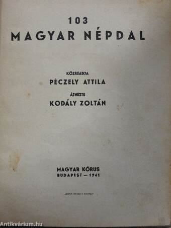 103 magyar népdal