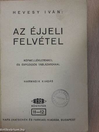 Az éjjeli felvétel