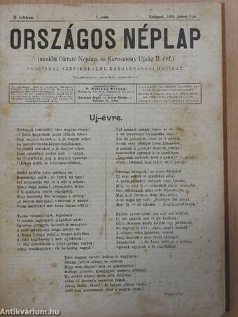 Országos néplap 1899 (nem teljes évfolyam)