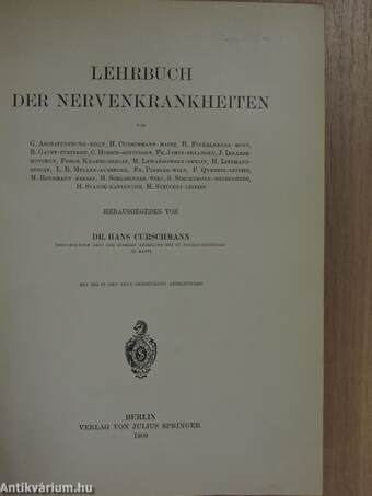 Lehrbuch der Nervenkrankheiten