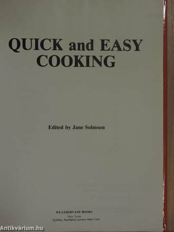 Quick and Easy Cooking