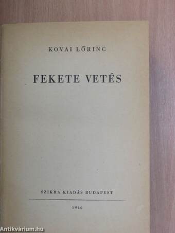 Fekete vetés