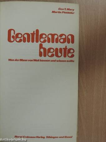 Gentleman heute