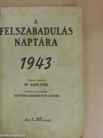 A felszabadulás naptára 1943