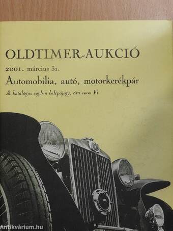 Oldtimer-aukció 2001. március 31.