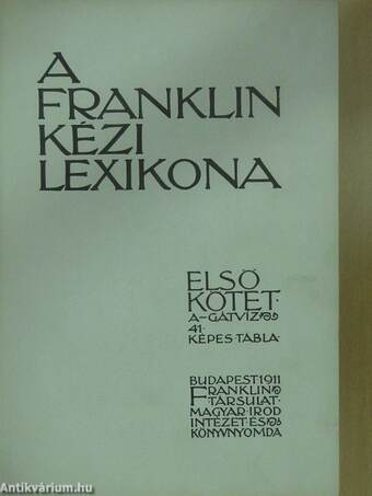 A Franklin kézi lexikona I-III. (rossz állapotú)