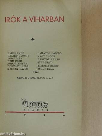 Irók a viharban