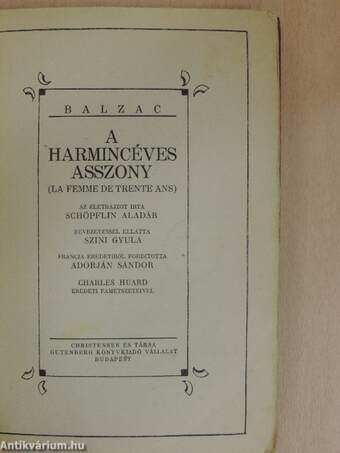 A harmincéves asszony