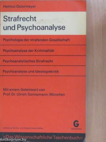Strafrecht und Psychoanalyse