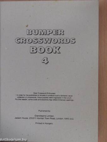 Bumper Crosswords Book 4