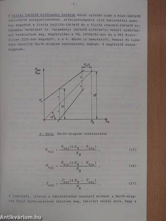 Hazai acélok kifáradási határai és megengedett feszültségei (dedikált példány)