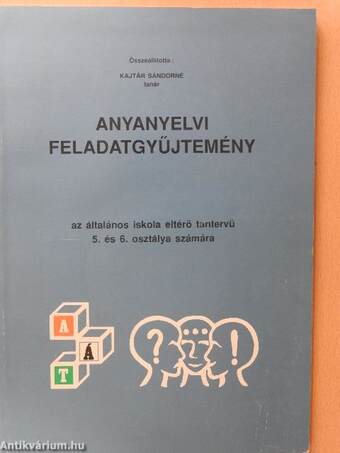 Anyanyelvi feladatgyűjtemény