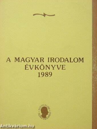 A Magyar Irodalom Évkönyve 1989
