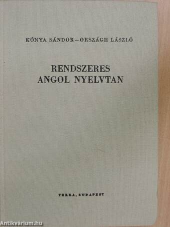 Rendszeres angol nyelvtan