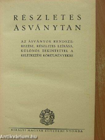 Ásványtan I-II.