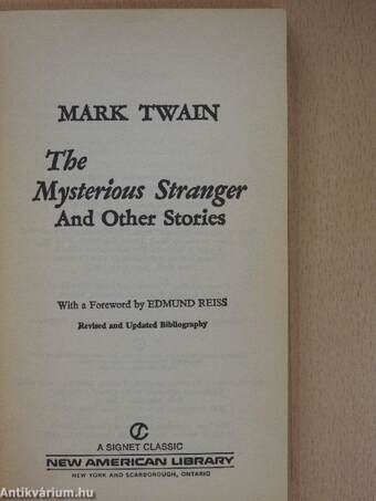 The Mysterious Stranger And Other Stories