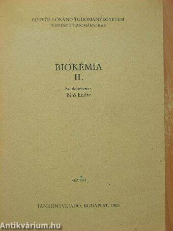 Biokémia II.